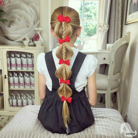 Peinados sencillos para niñas a la escuela.