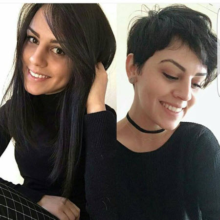 Corte de pelo Pixie: fotos antes y después